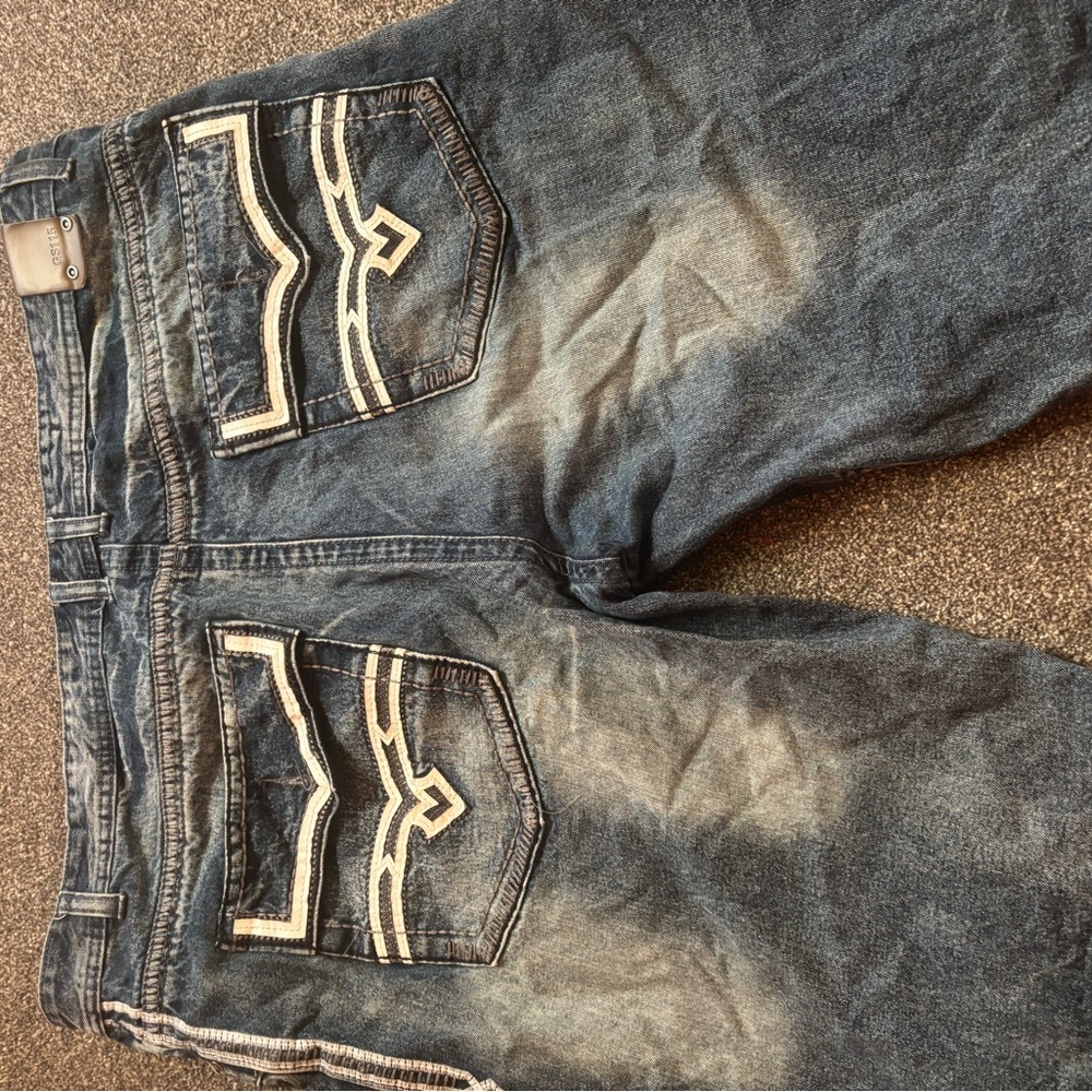 SZ 42 Blake  distressed denim GS 115 slim fit Stylish Blue shorts for Men